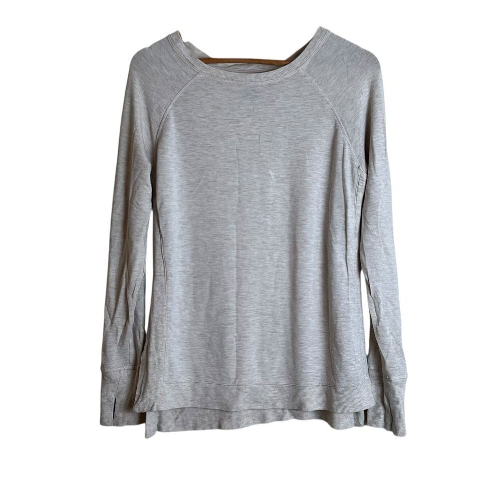 Active life cream modal blend long sleeve shirt